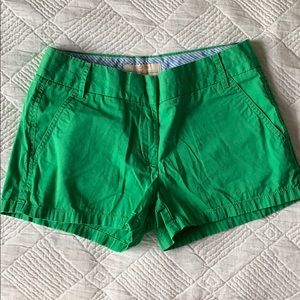 Green J. Crew Shorts